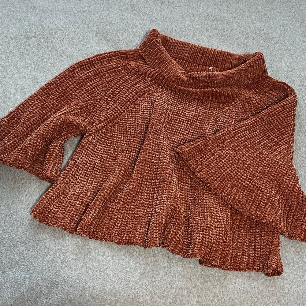 Coco Carmen Chenille Sweater Large Boho Swing Bell Sleeve - Picture 11 of 11